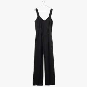 Madewell Carroll Black Wide Leg Jumpsuit